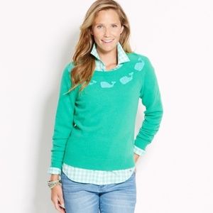 Vineyard Vines Whale Print Lambswool Sweater